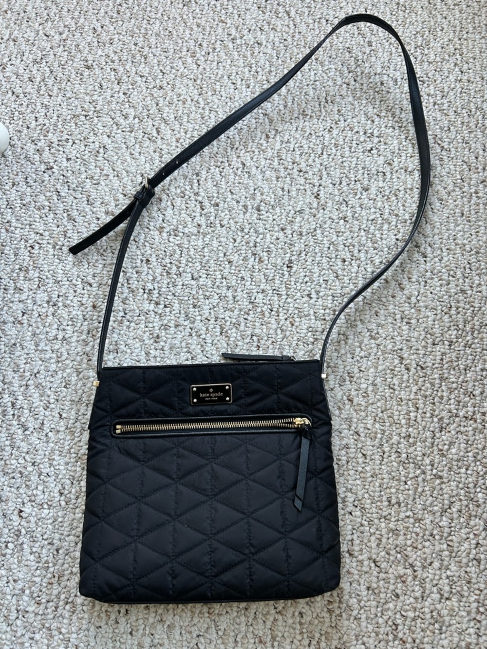 Kate Spade Keisha Blake Avenue Quilted Crossbody Bag Black